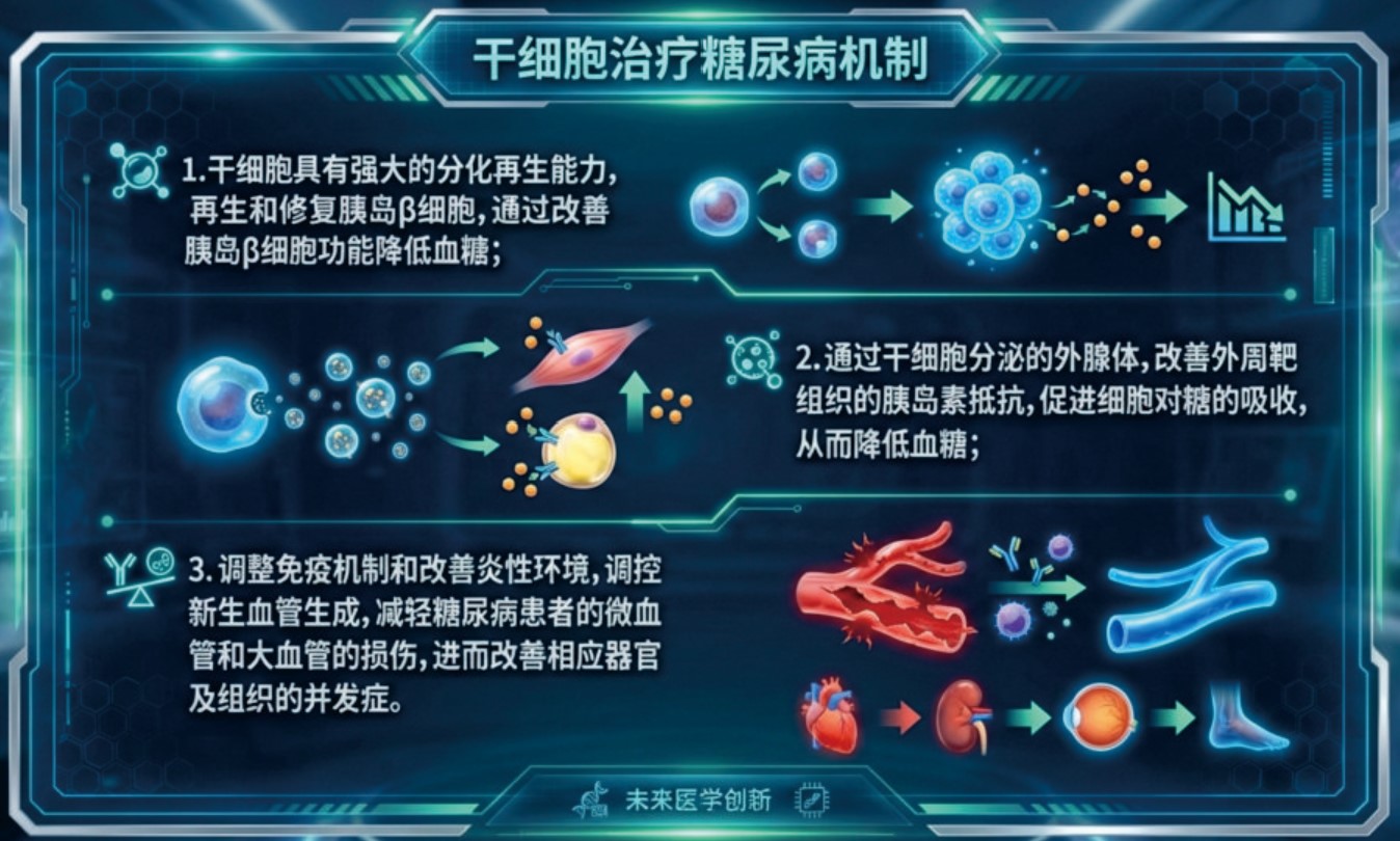 干细胞治疗糖尿病机制
